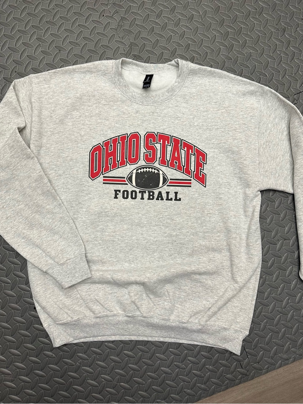 Ohio State Football Gray Crewneck Sweatshirt